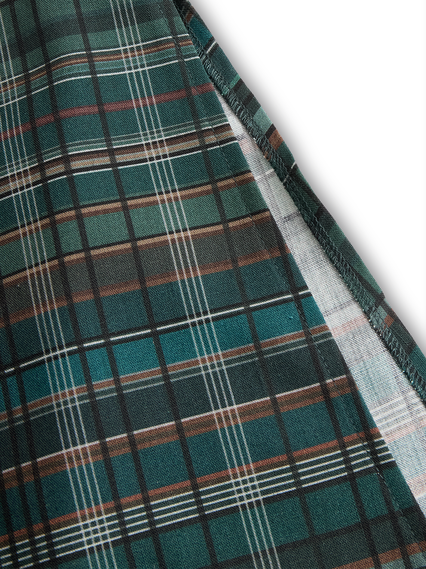 Women's Plaid Shirt Maxi Dress | Lapel Single-Breasted Casual Everyday Dress