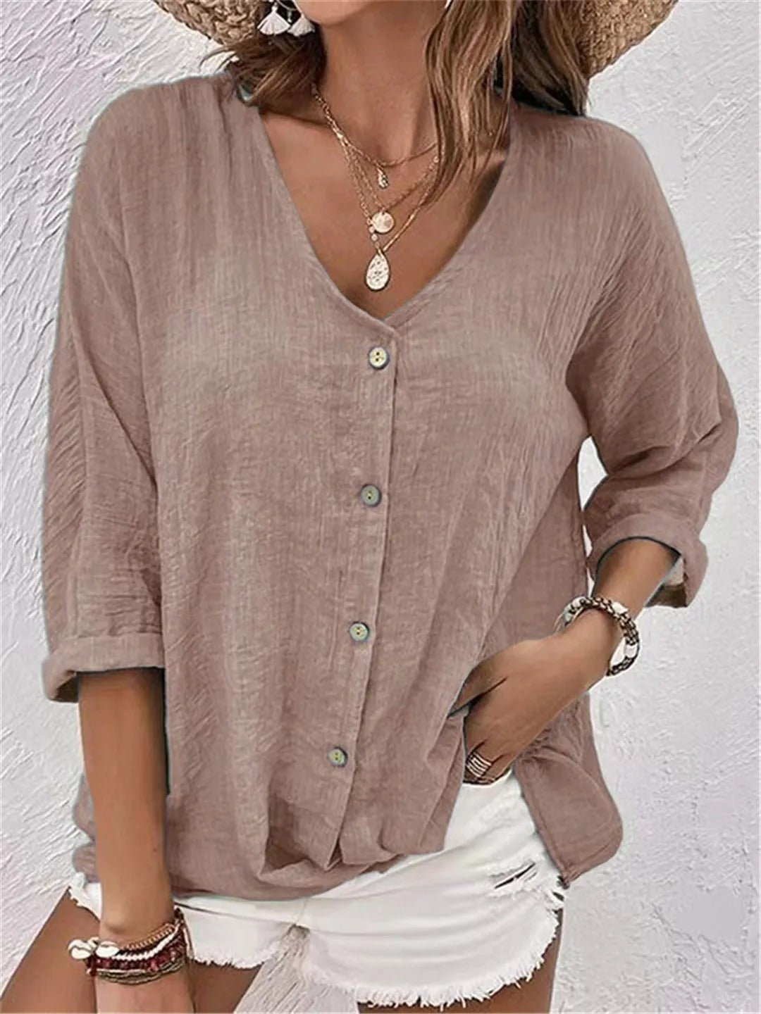 Women's Lightweight Summer Top | Casual Breathable Everyday Blouse | Multiple Colors