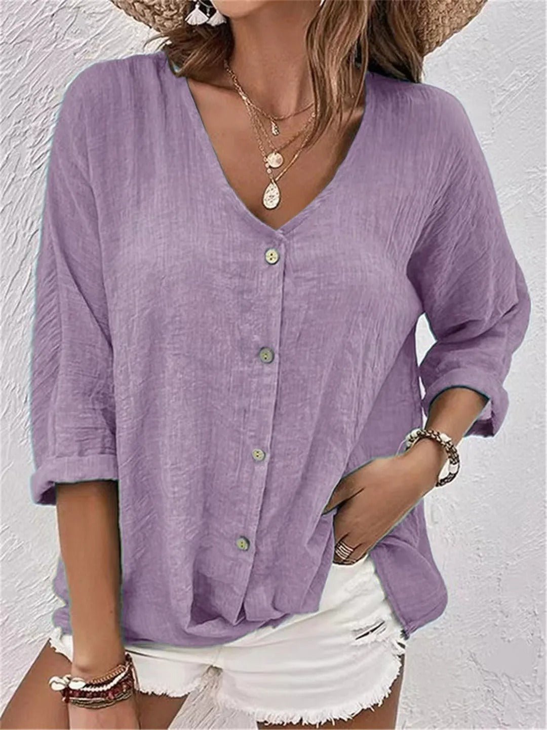Women's Lightweight Summer Top | Casual Breathable Everyday Blouse | Multiple Colors