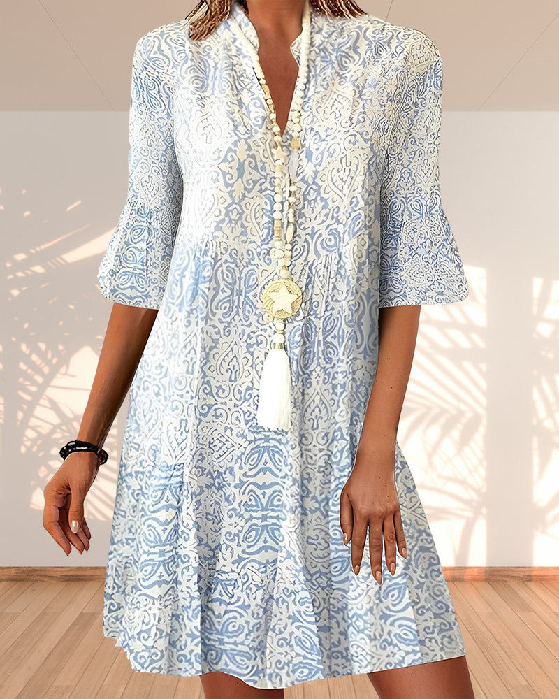 Women's Bohemian Floral Print Summer Dress | Casual Boho Midi & Maxi Dress