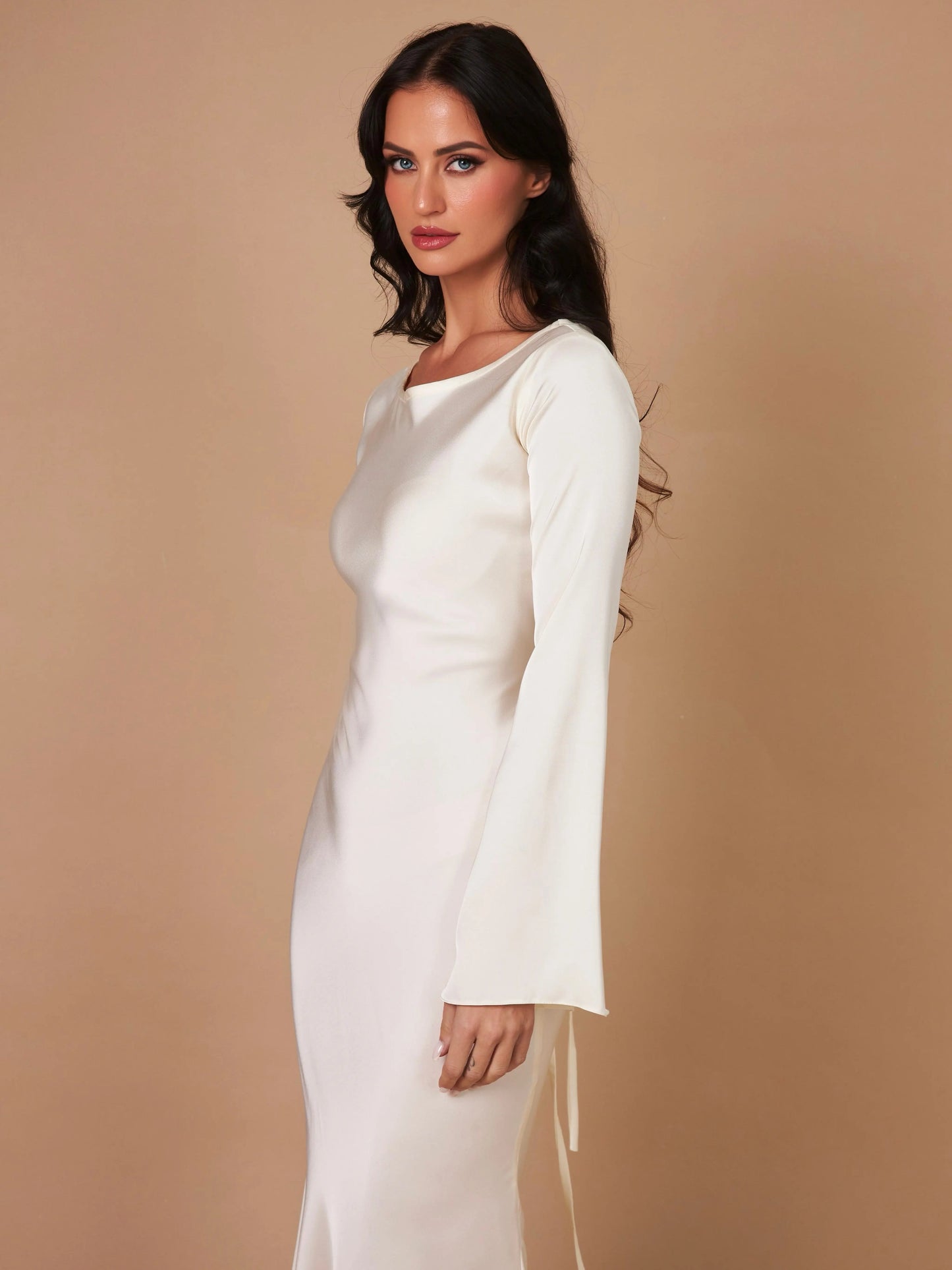 Women's Long Sleeve Maxi Dress | Casual Elegant Floor Length Everyday Dress