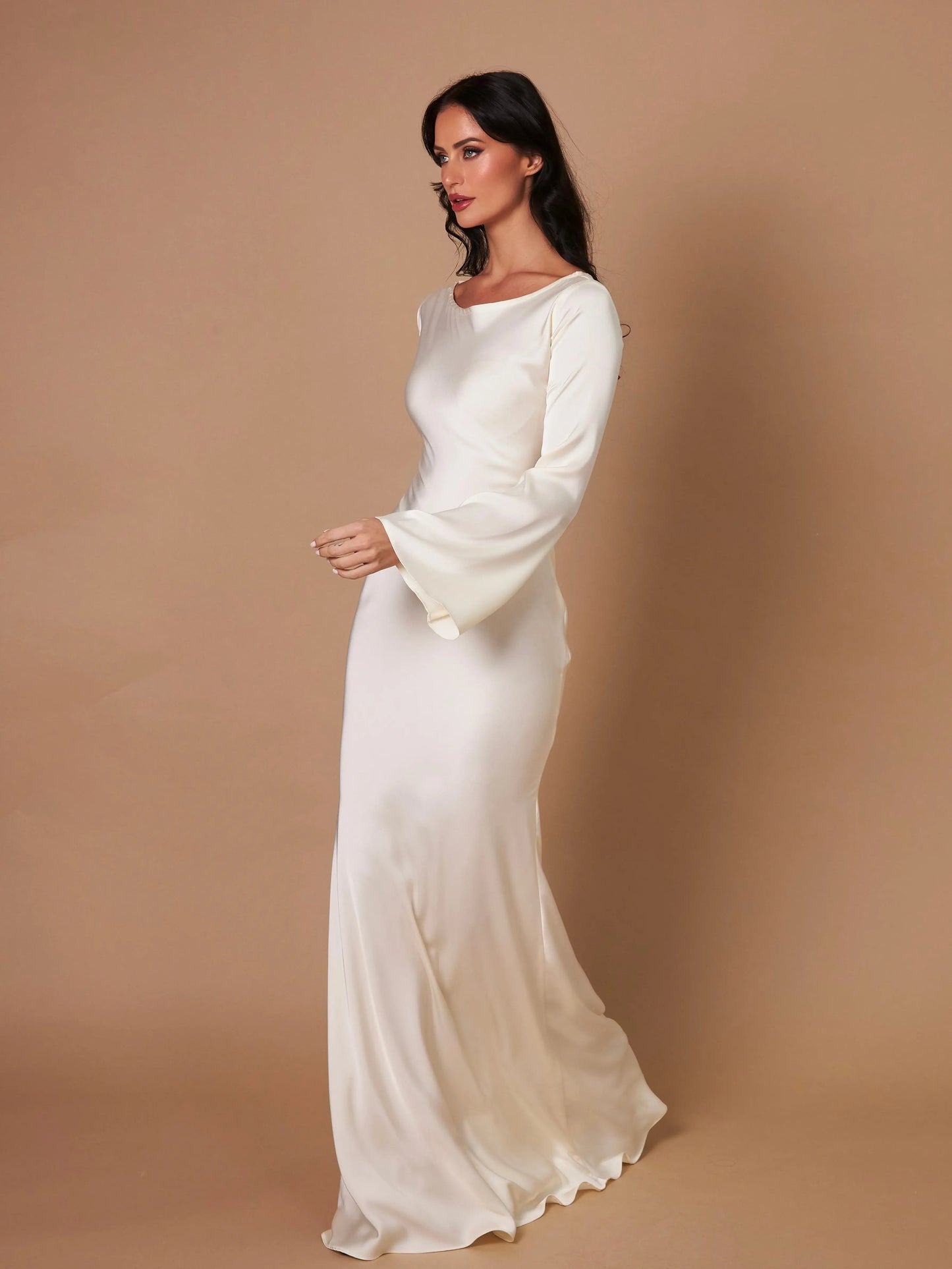 Women's Long Sleeve Maxi Dress | Casual Elegant Floor Length Everyday Dress