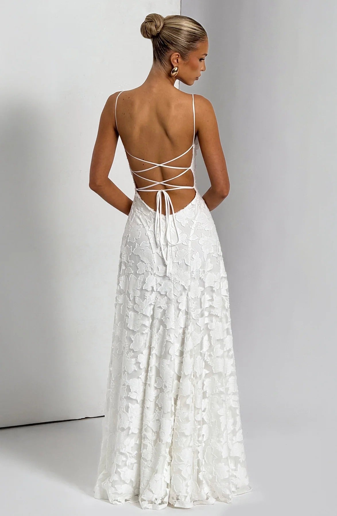 Women's Floral Sleeveless Maxi Wedding Guest Dress