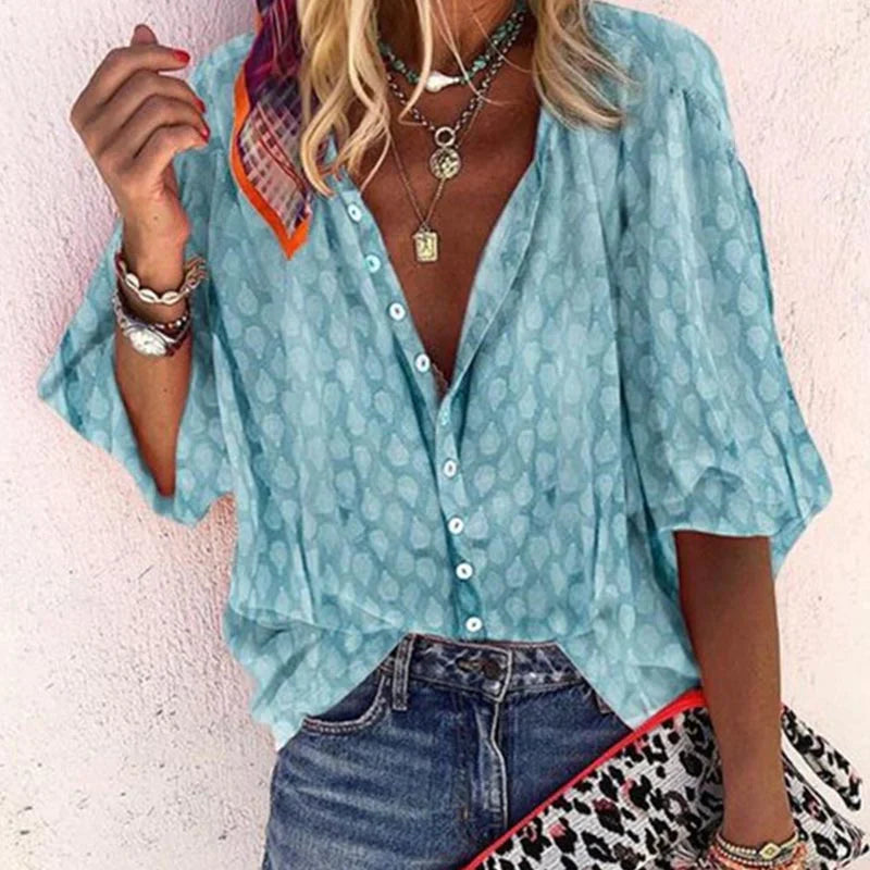 Women's Lightweight Summer Blouse | Casual Trendy Everyday Top