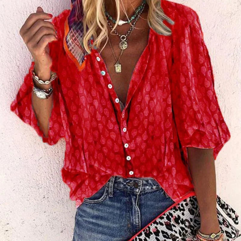 Women's Lightweight Summer Blouse | Casual Trendy Everyday Top