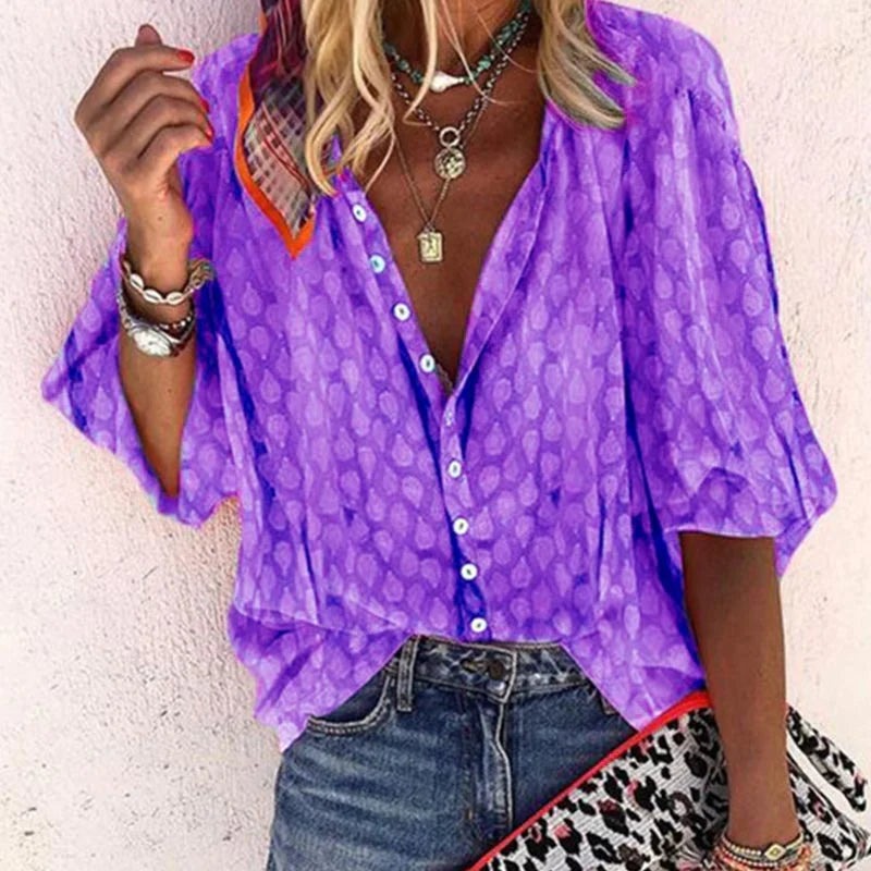 Women's Lightweight Summer Blouse | Casual Trendy Everyday Top