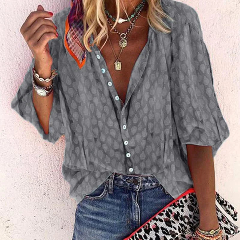 Women's Lightweight Summer Blouse | Casual Trendy Everyday Top