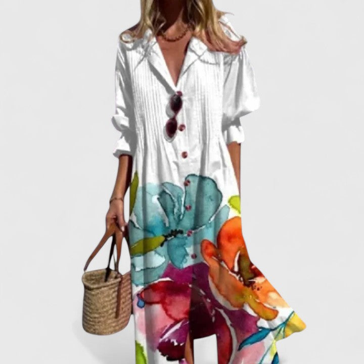 Boho Dress for Women | Elegant Casual Maxi Dress with Flowy Silhouette & Summer Style