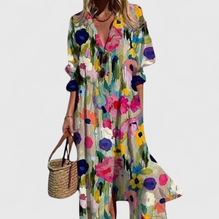 Boho Dress for Women | Elegant Casual Maxi Dress with Flowy Silhouette & Summer Style