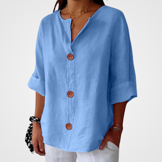 Loose-Fit Summer Blouse for Women | Lightweight Casual Top