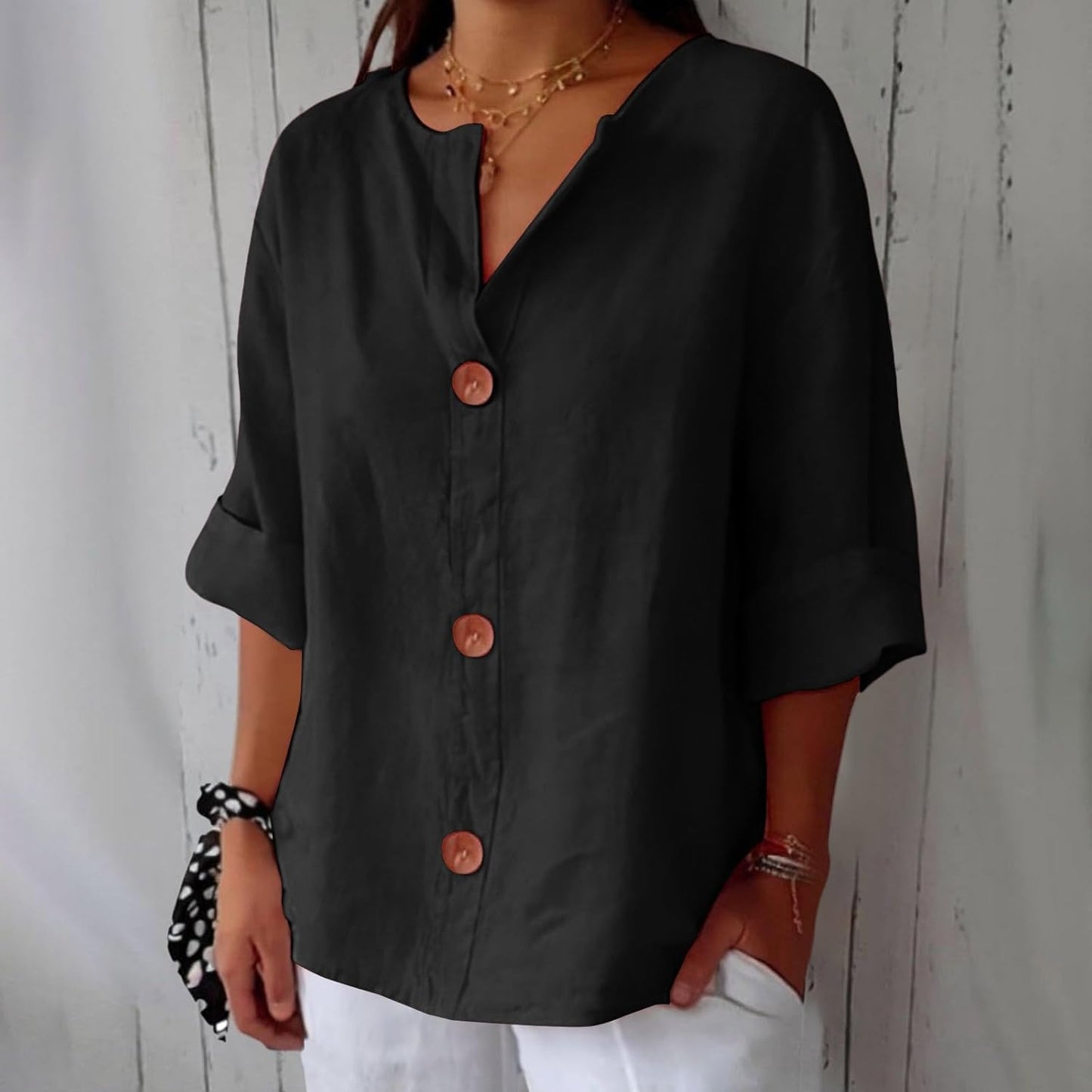 Loose-Fit Summer Blouse for Women | Lightweight Casual Top