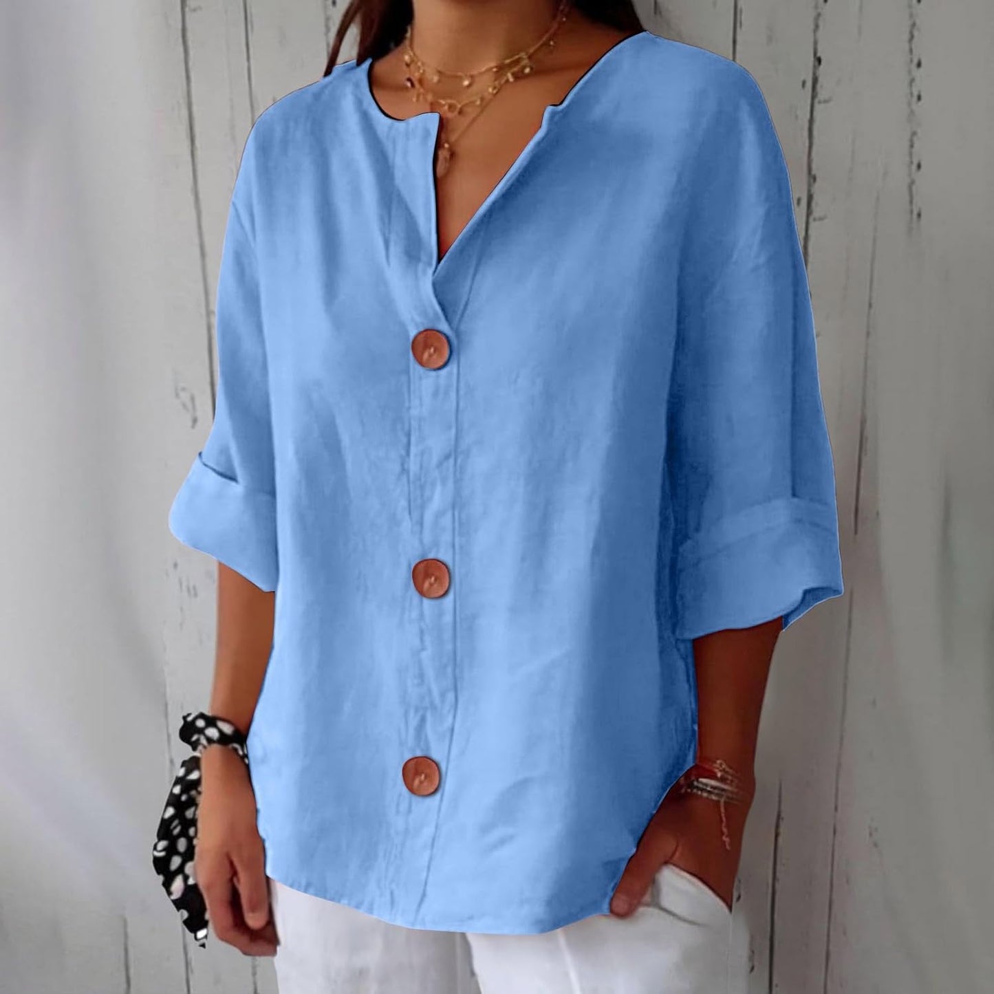 Loose-Fit Summer Blouse for Women | Lightweight Casual Top