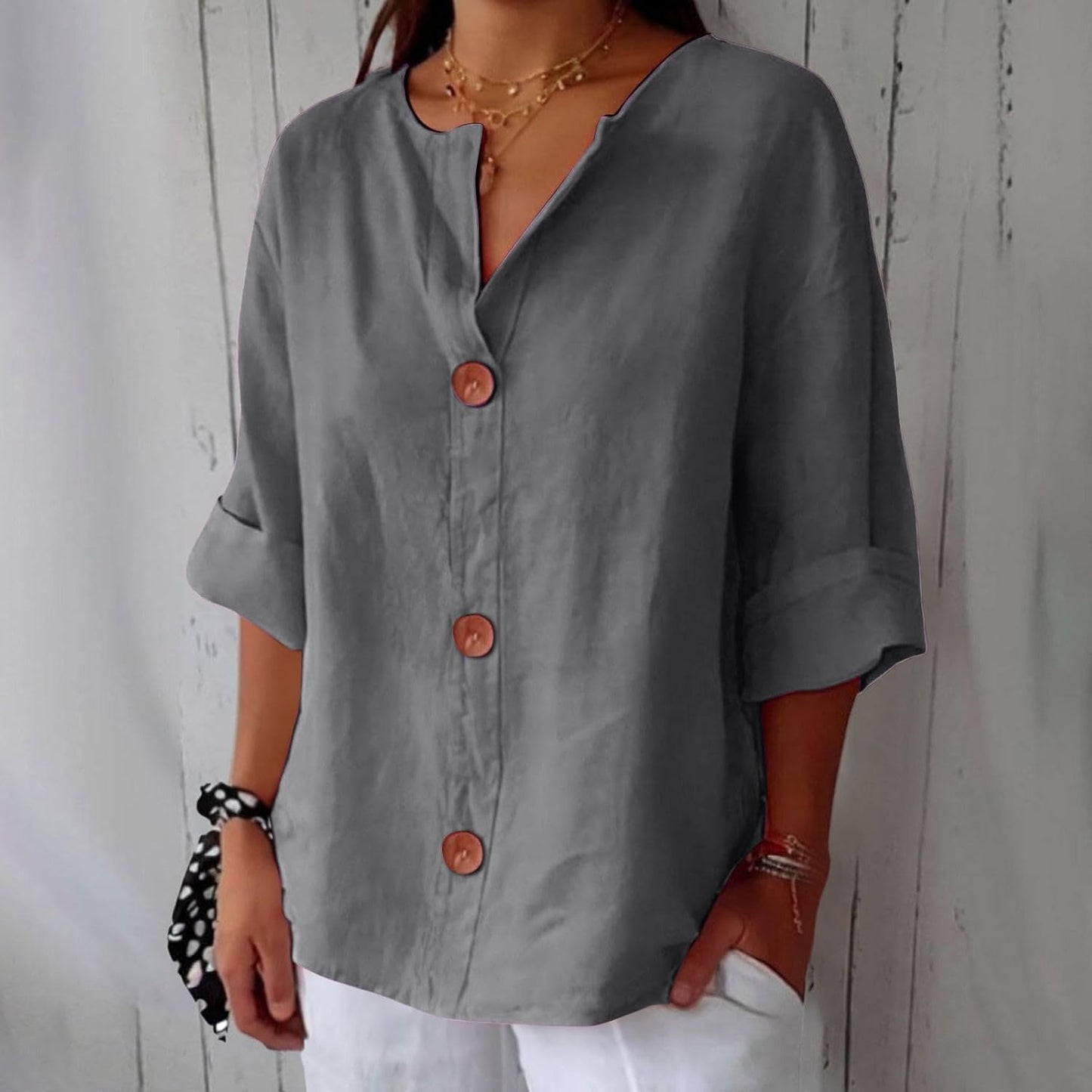 Loose-Fit Summer Blouse for Women | Lightweight Casual Top