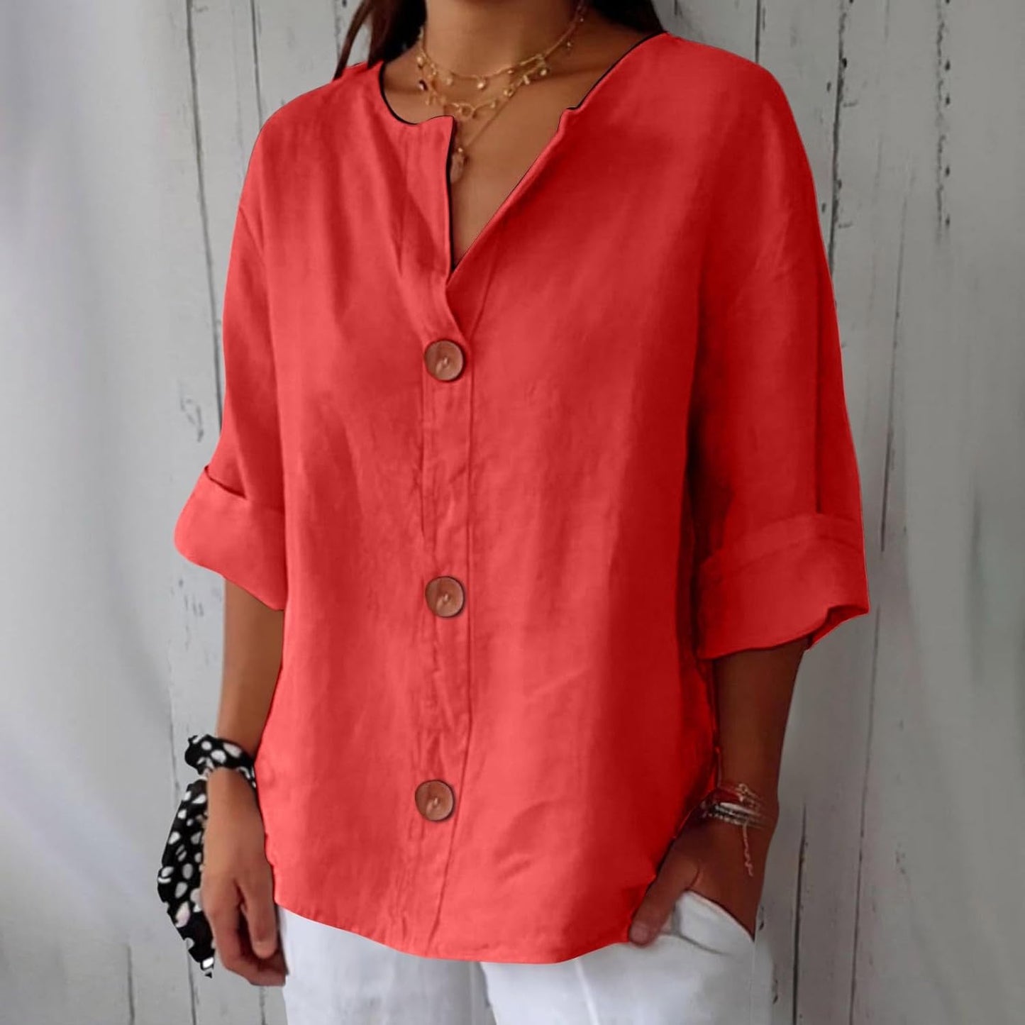 Loose-Fit Summer Blouse for Women | Lightweight Casual Top