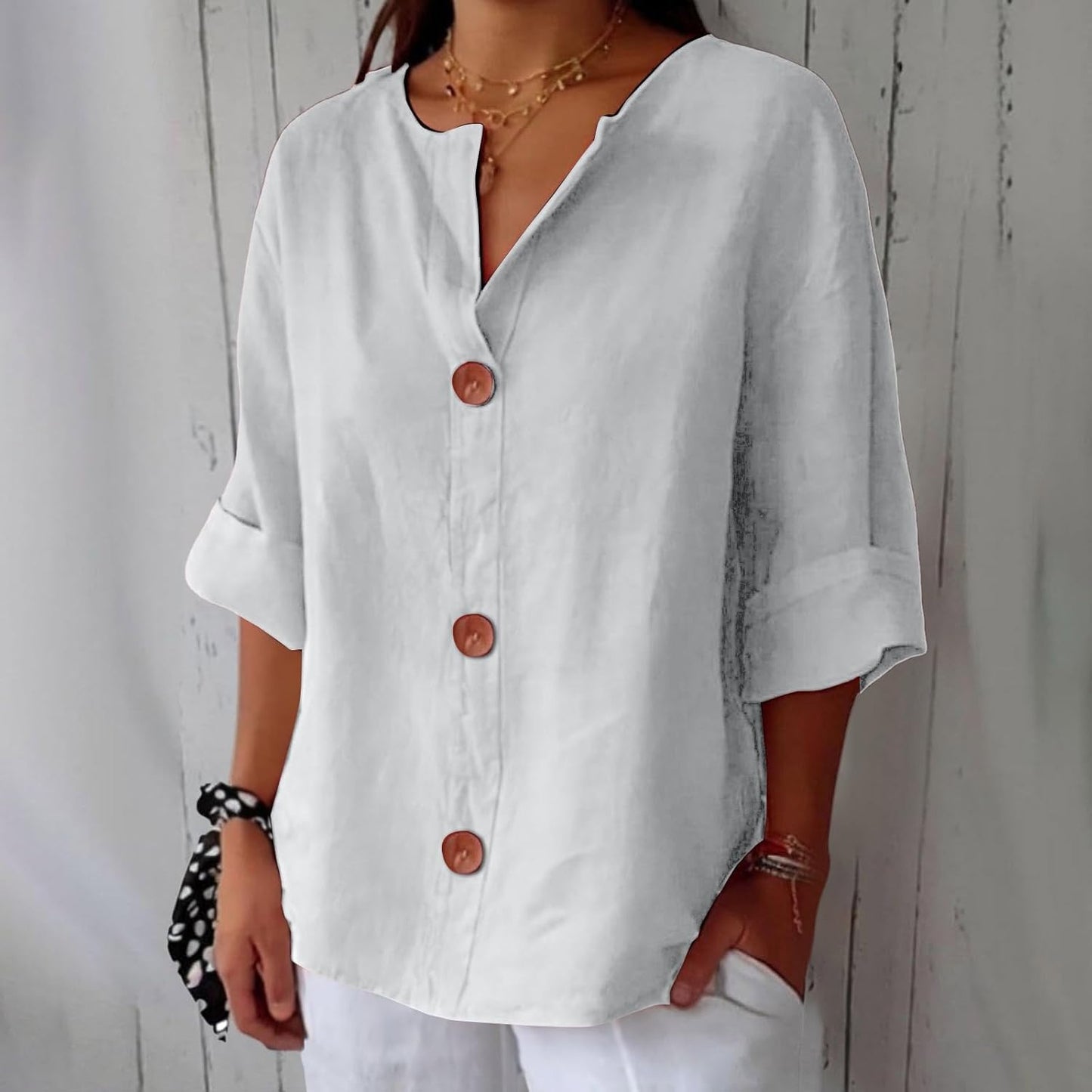 Loose-Fit Summer Blouse for Women | Lightweight Casual Top