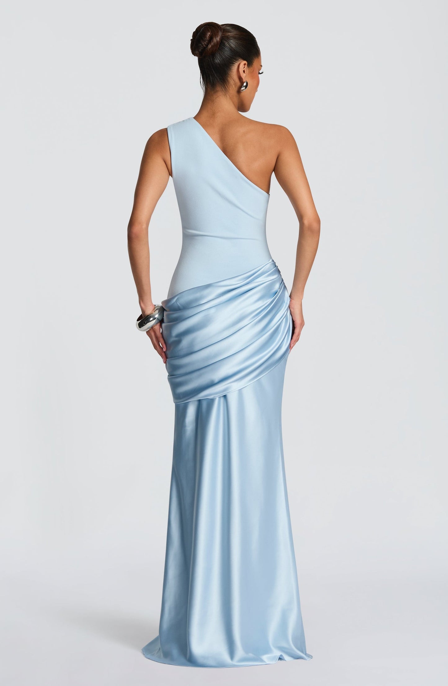 Women's One-Shoulder Maxi Wedding Guest Dress