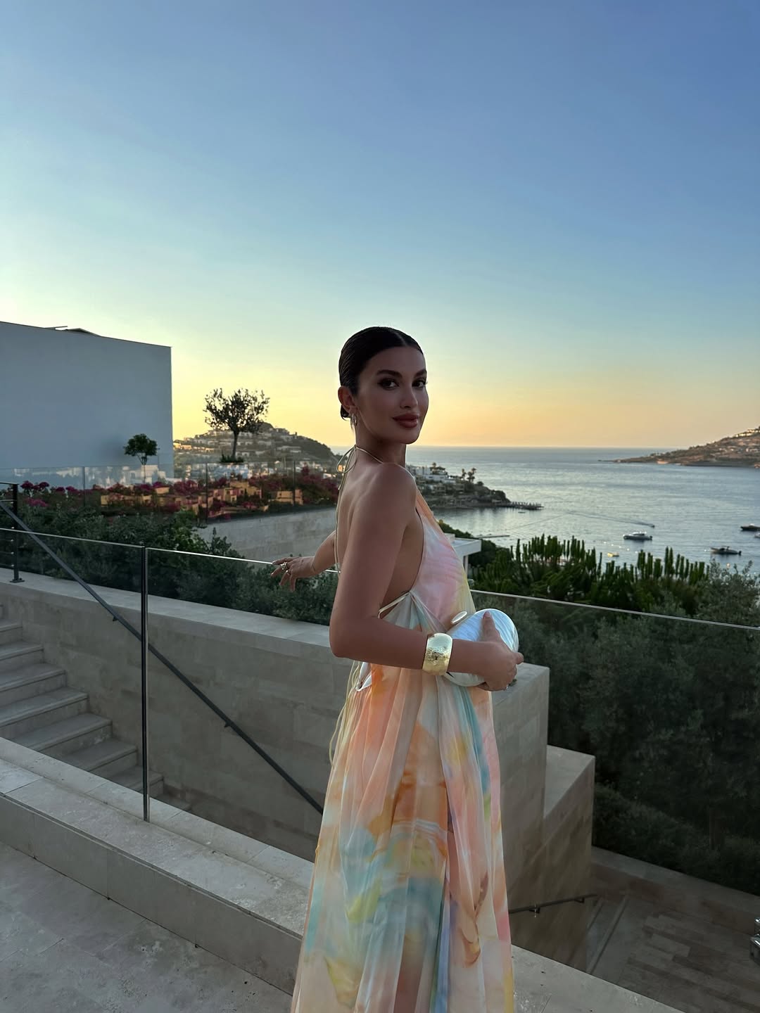 Women's Printed Halter Maxi Summer Wedding Guest Dress