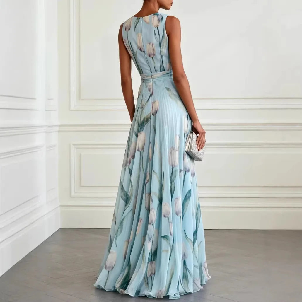 Women's Tulip Hem Wedding Guest Dress | Elegant Formal Midi Dress