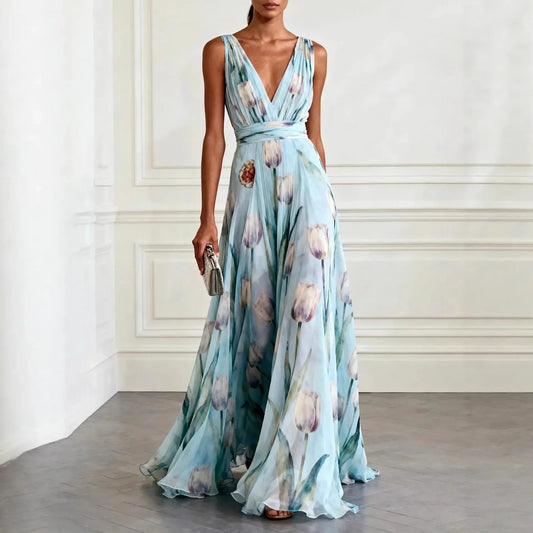 Women's Tulip Hem Wedding Guest Dress | Elegant Formal Midi Dress