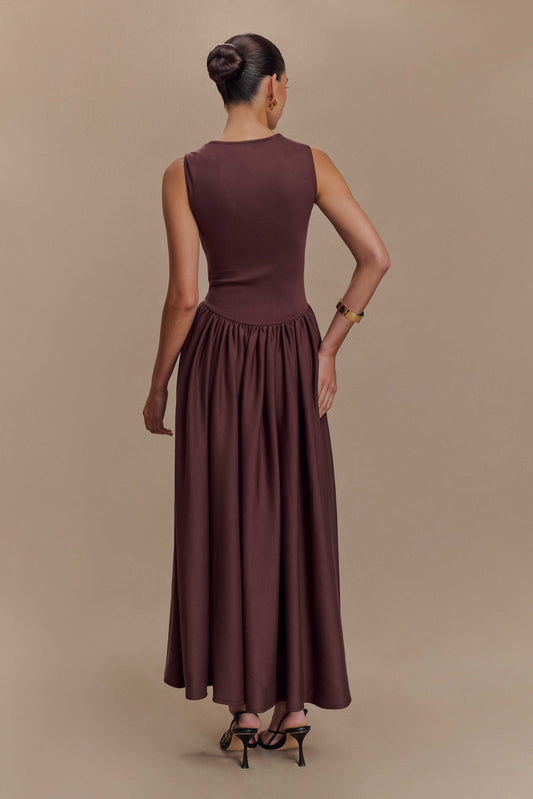 Women's Elegant A-Line Maxi Dress | Formal Floor Length Evening & Wedding Guest Dress