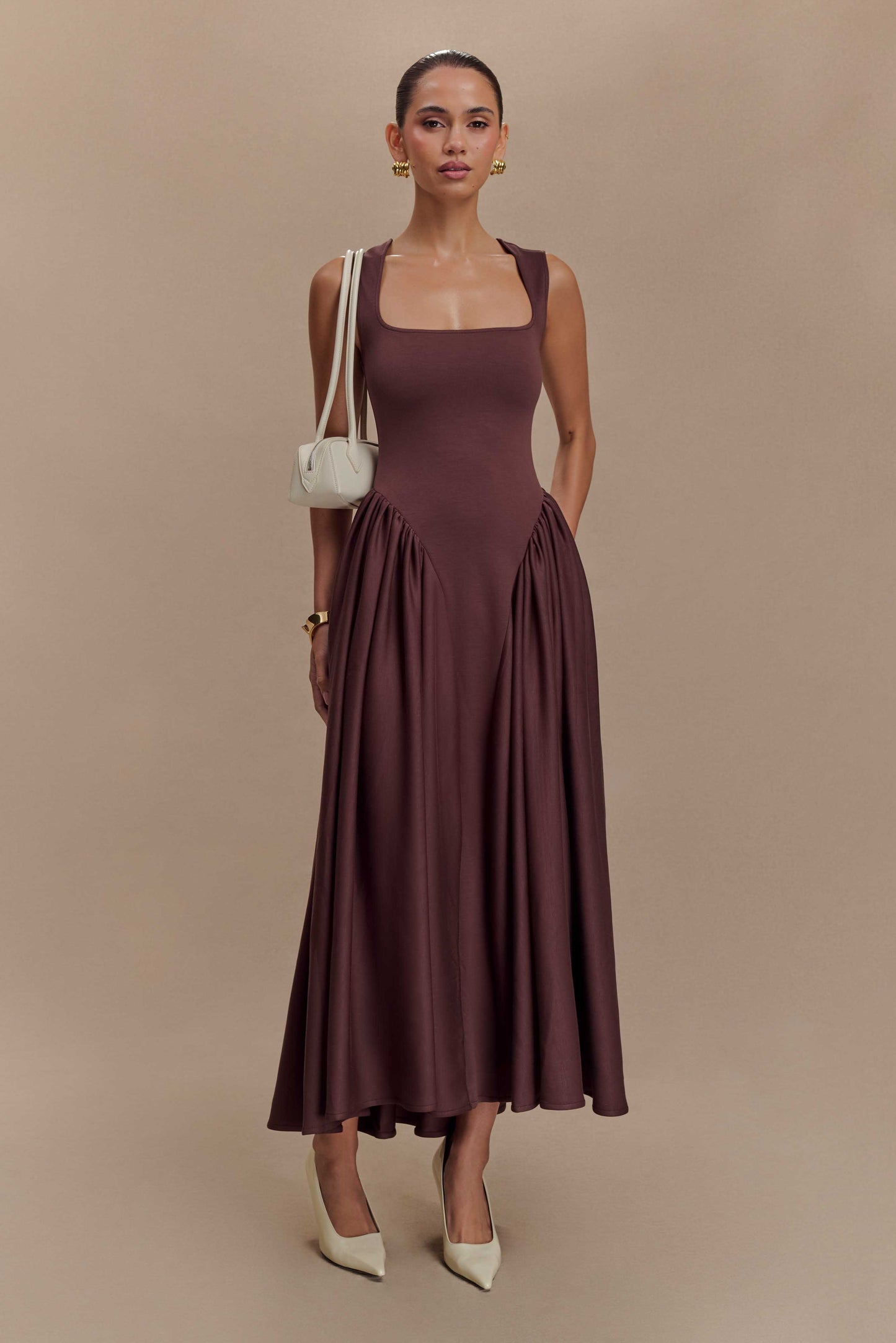 Women's Elegant A-Line Maxi Dress | Formal Floor Length Evening & Wedding Guest Dress