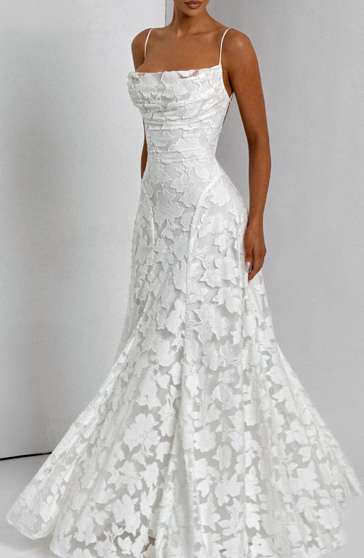 Women's Floral Sleeveless Maxi Wedding Guest Dress