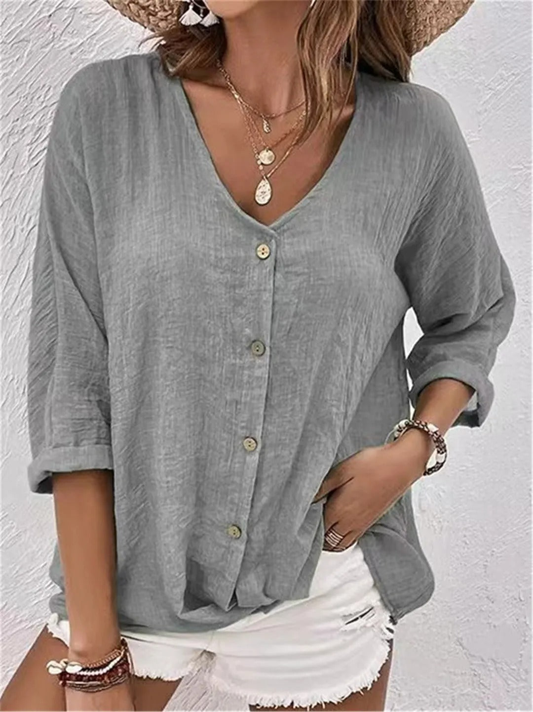 Women's Lightweight Summer Top | Casual Breathable Everyday Blouse | Multiple Colors