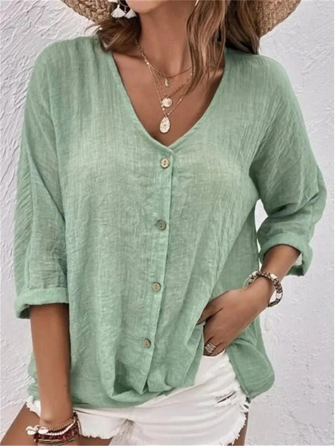 Women's Lightweight Summer Top | Casual Breathable Everyday Blouse | Multiple Colors