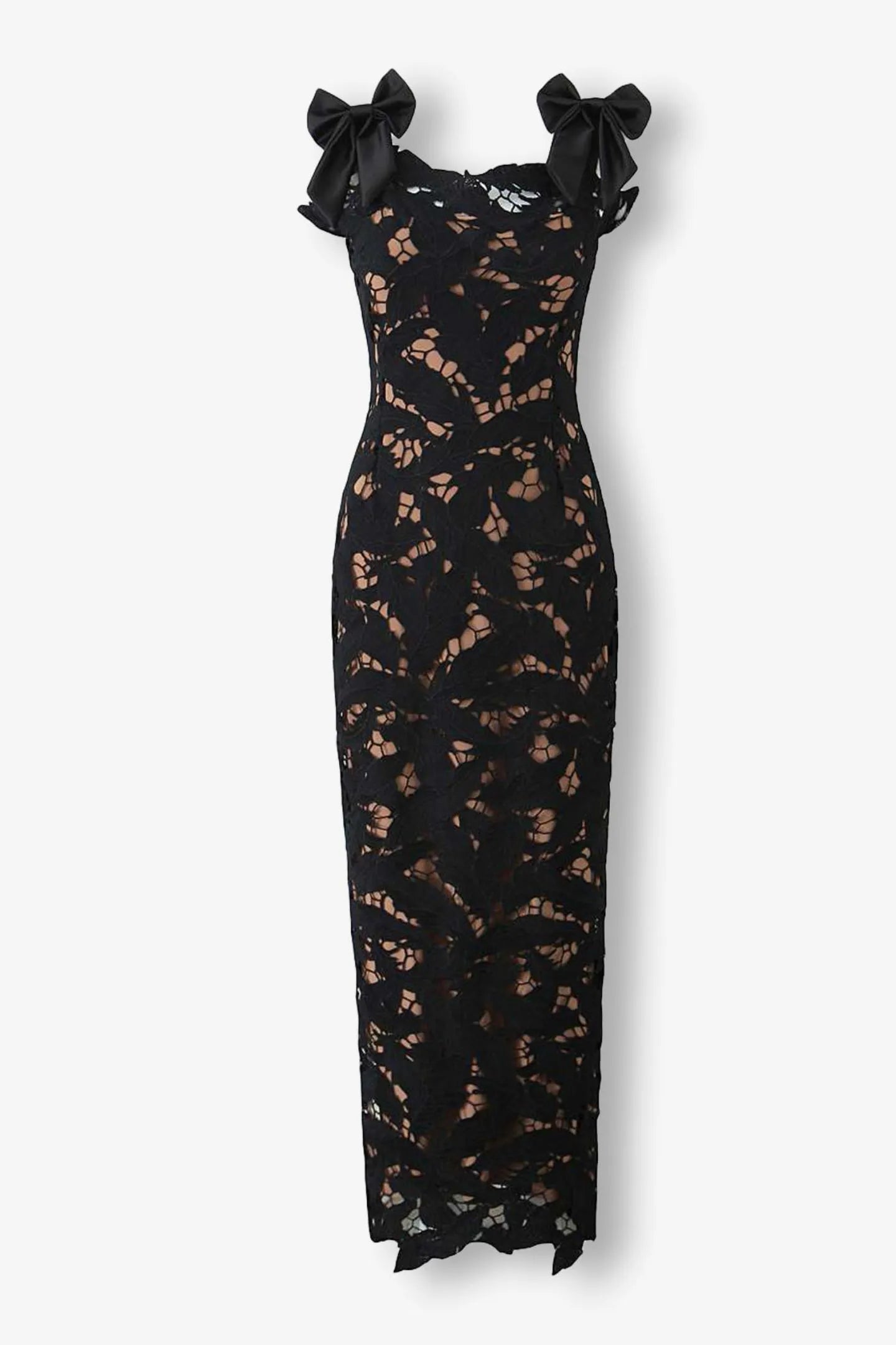 Women's Floral Lace Sweetheart Neck Flutter Sleeve Maxi Evening Dress Wedding Guest  Stuur de beschrijving maar! 👇