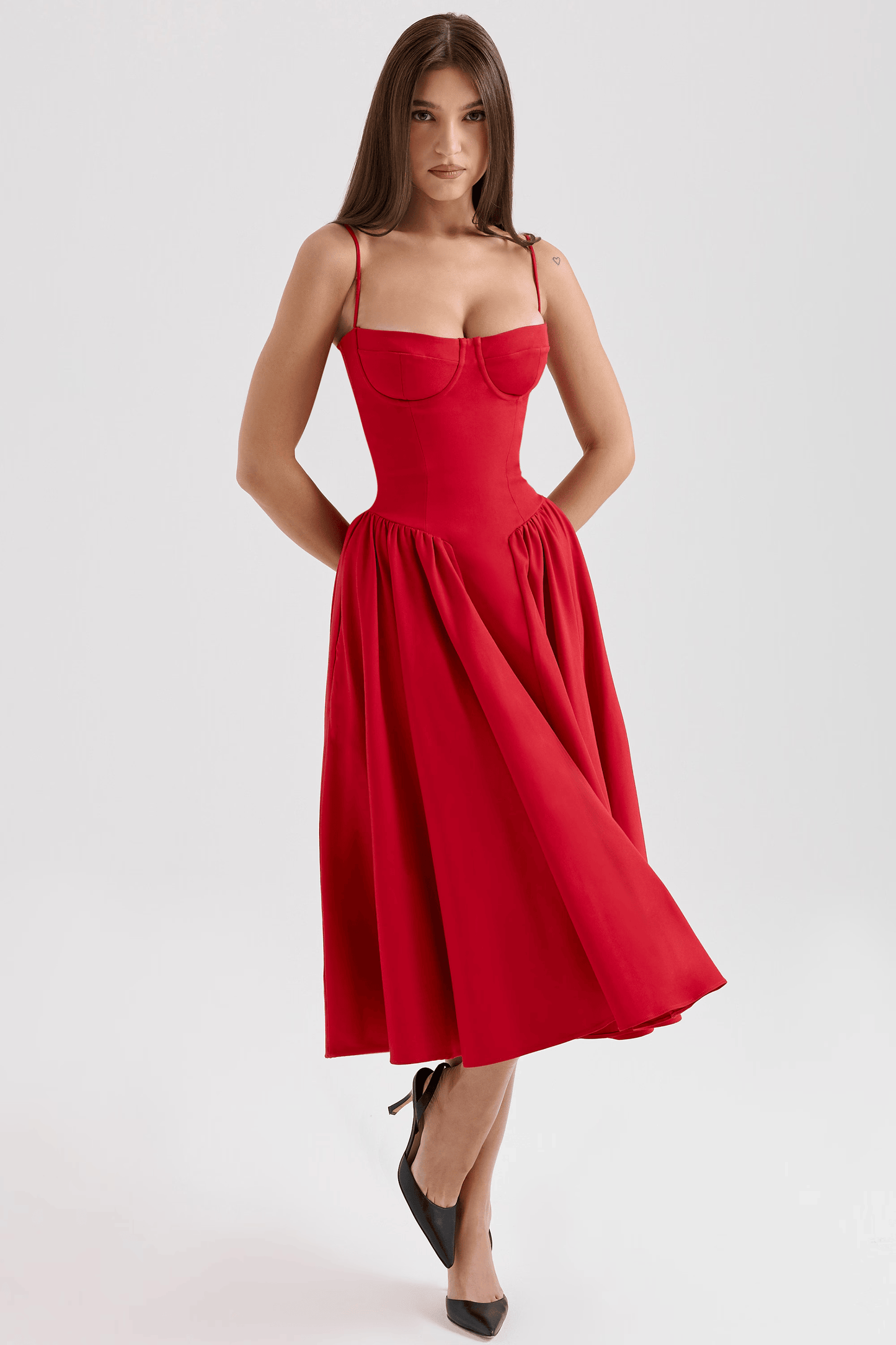 Women's Elegant Midi Dress | Formal Casual Everyday Dress