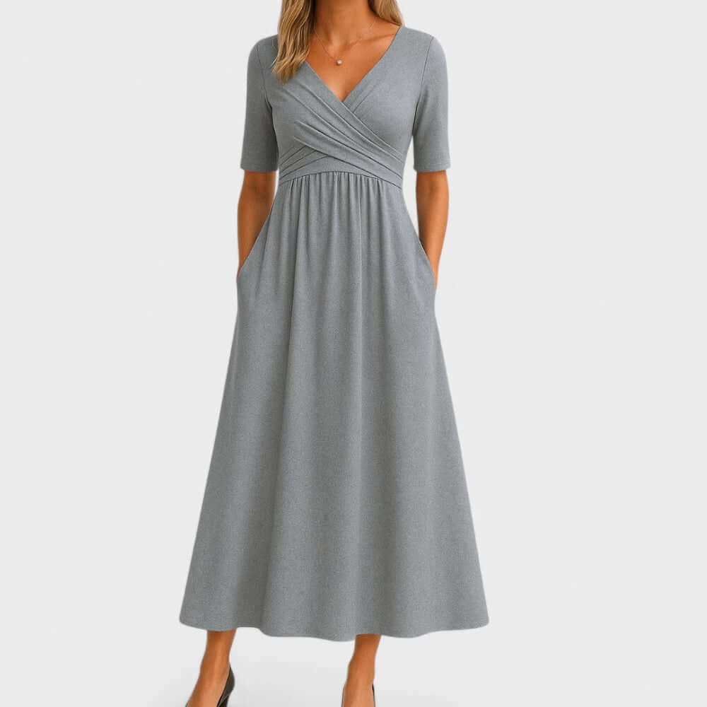 Women's A-Line Midi Dress | Sleeveless Casual Summer Dress