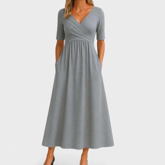 Women's A-Line Midi Dress | Sleeveless Casual Summer Dress