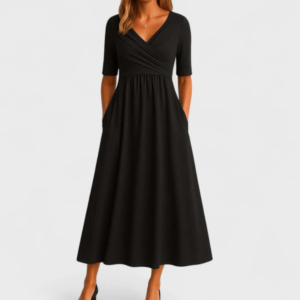 Women's A-Line Midi Dress | Sleeveless Casual Summer Dress